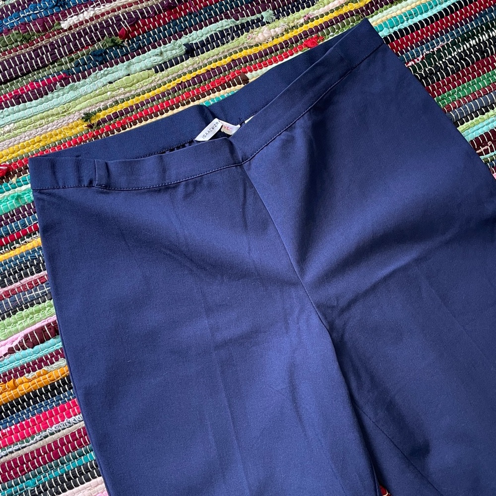 Isaac Mizrahi Live! Pullon Navy Pants-#2029